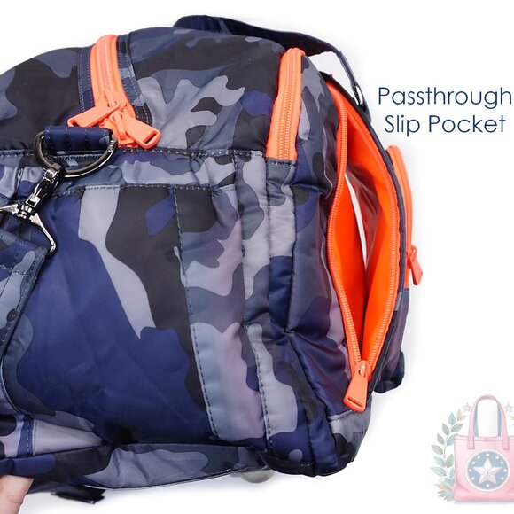 ❤️ Lug Camo Navy Propeller Duffel Overnight Gym Bag Blue Yoga Pilates Mat Pocket - Picture 4 of 9